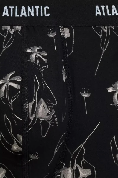 3 PACK boxerky 3MH-229 - Černo-modrá