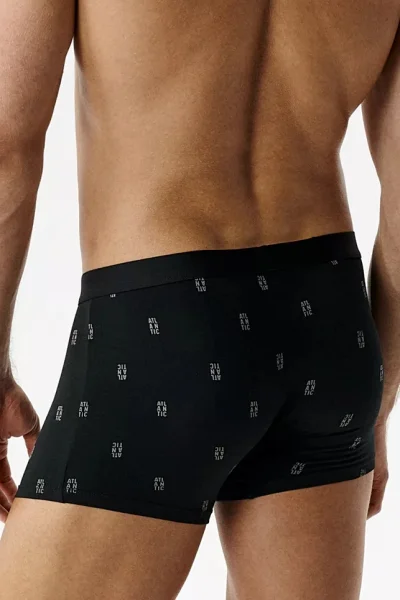 3 PACK boxerky 3MH-227 - Černo-modrá