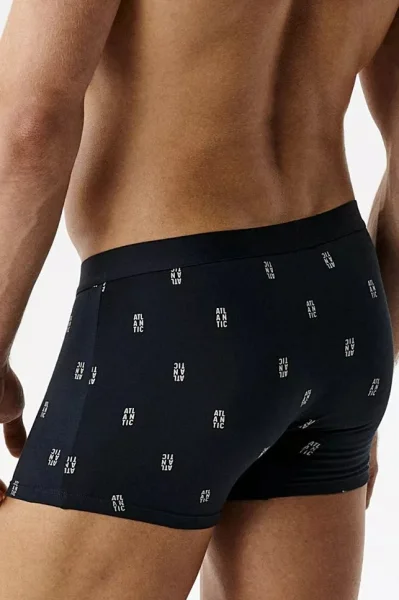 3 PACK boxerky 3MH-227 - Šedo-modrá