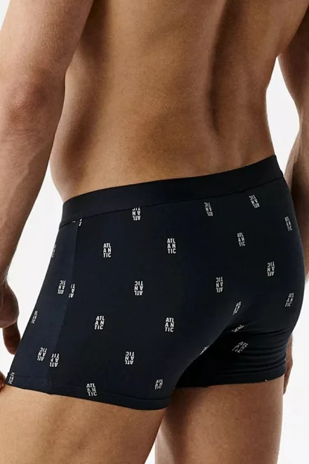 3 PACK boxerky 3MH-227 - Šedo-modrá