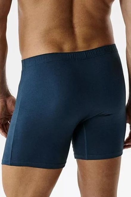 2 PACK boxerky 2MH-173/26 - delší nohavička - Modro-černá