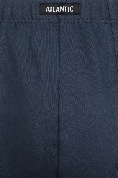 2 PACK boxerky 2MH-173/26 - delší nohavička - Modro-černá