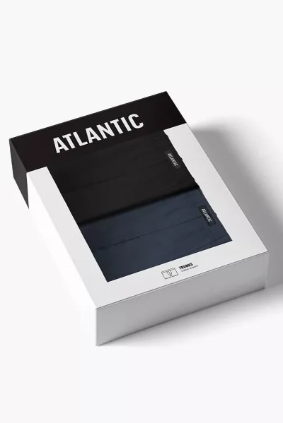 2 PACK boxerky 2MH-173/26 - delší nohavička - Modro-černá