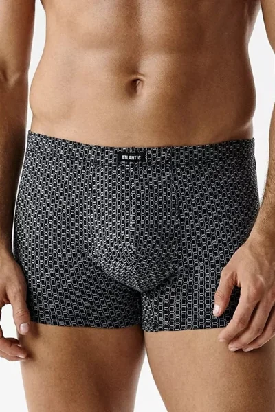 3 PACK boxerky 3MH-232 - Tmavěmodrá-modrá