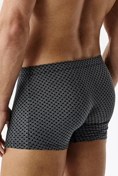 3 PACK boxerky 3MH-232 - Tmavěmodrá-modrá