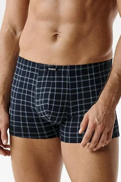 3 PACK boxerky 3MH-234 - Tmavěmodrá-modrá