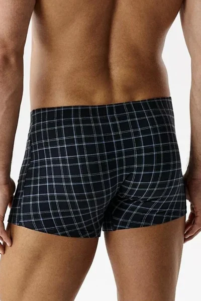 3 PACK boxerky 3MH-234 - Tmavěmodrá-modrá