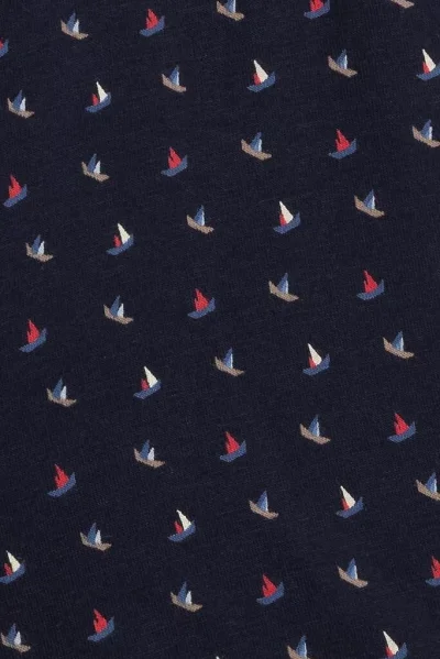 3 PACK boxerky 3MH-233 - lodičky - Tmavěmodrá-modrá