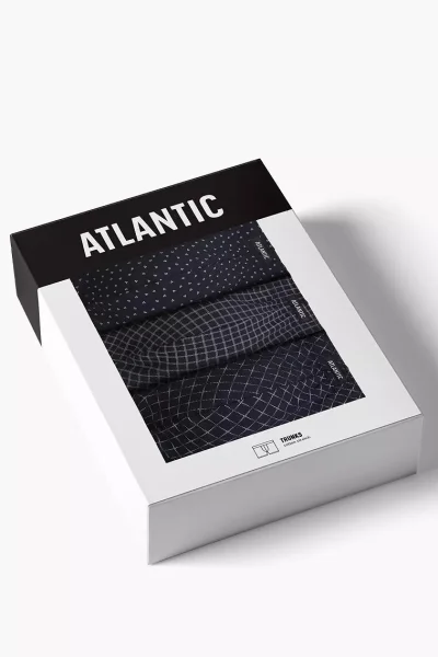 3 PACK boxerky 3MH-236 - Tmavě modrá