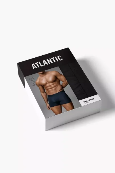 2 PACK boxerky 2MH-1204 - micromodal - Černá