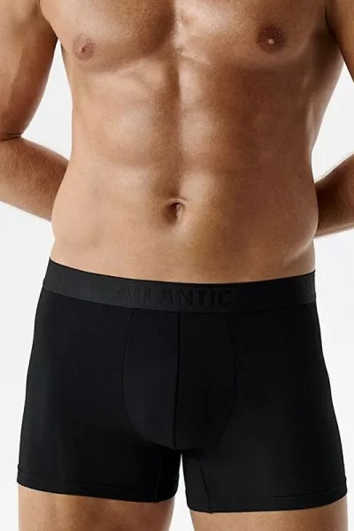 2 PACK boxerky 2MH-1204 - micromodal - Černá