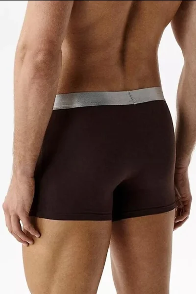 2 PACK boxerky 2MH-1203 - pima bavlna - Hnědá