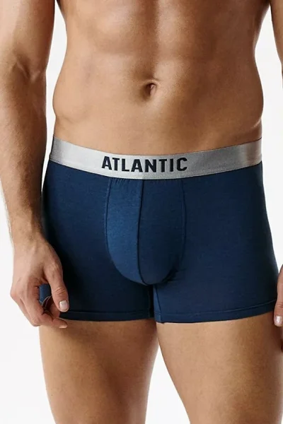 2 PACK boxerky 2MH-1203 - pima bavlna - Tmavě modrá