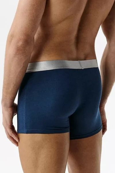 2 PACK boxerky 2MH-1203 - pima bavlna - Tmavě modrá