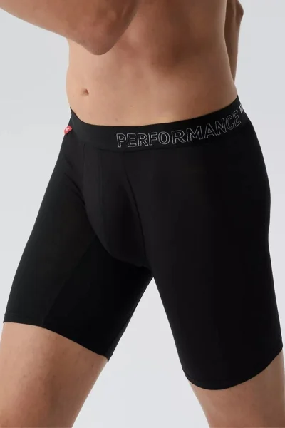 2 PACK boxerky 2MH-1181 - bambus - Černá