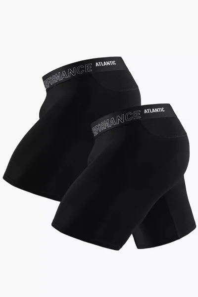 2 PACK boxerky 2MH-1181 - bambus - Černá