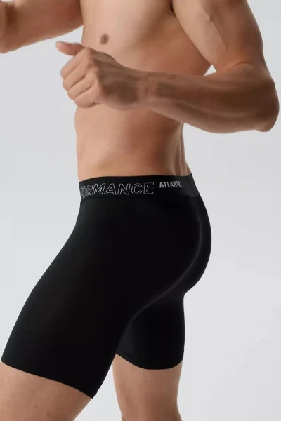 2 PACK boxerky 2MH-1181 - bambus - Černá