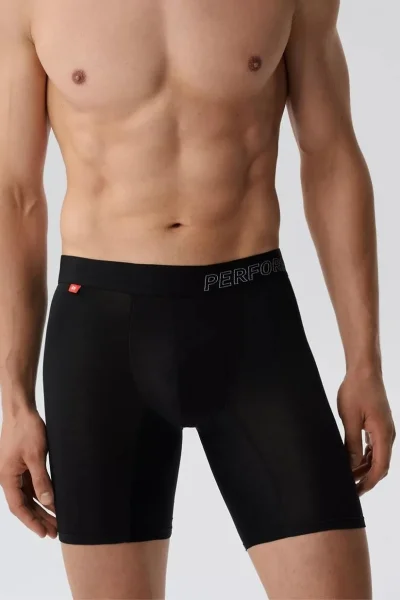 2 PACK boxerky 2MH-1181 - bambus - Černá