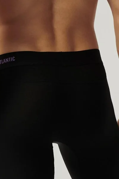 2 PACK boxerky 2MH-1184 - dlouhá nohavička - Černá