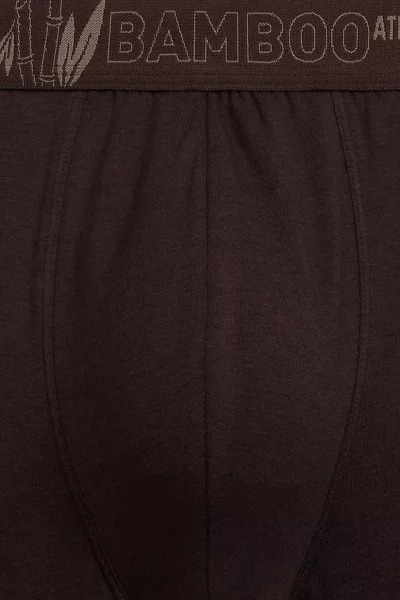 3 PACK boxerky 3MH-231 - bambus - Vínově-červená