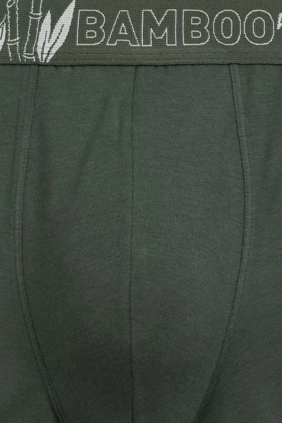 3 PACK boxerky 3MH-231 - bambus - Zeleno-barevná