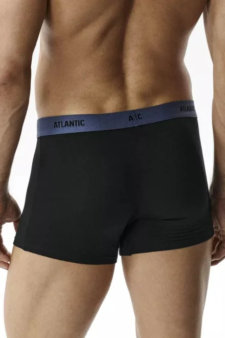 3 PACK boxerky 3MH-0111 - bavlna - Černo-modrá