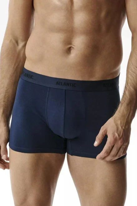 3 PACK boxerky 3MH-0111 - bavlna - Hnědo-modrá