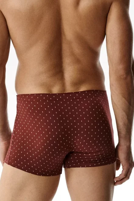 3 PACK boxerky 3MH-243 - bavlna - Vínově-červená