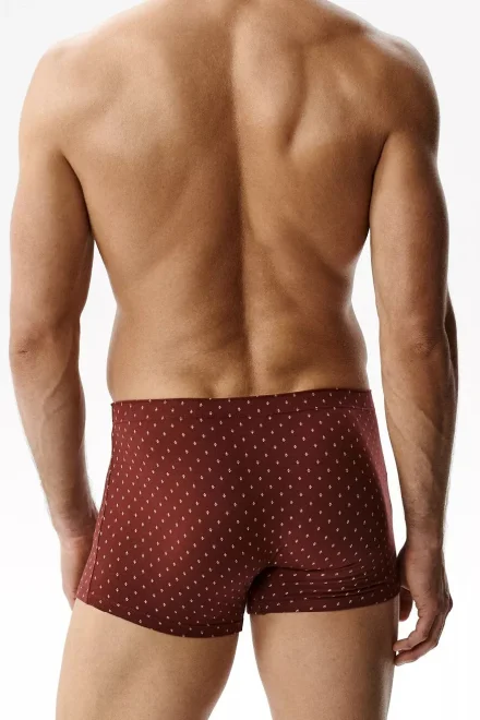 3 PACK boxerky 3MH-243 - bavlna - Vínově-červená