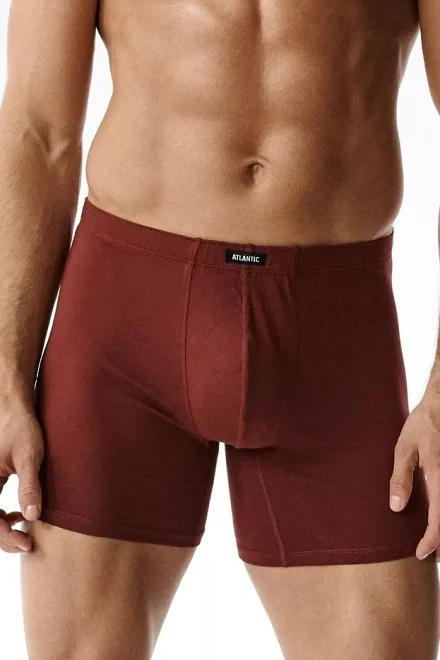 6 PACK boxerky 6SMH-003 - dlouhá nohavička - Vínově-červená