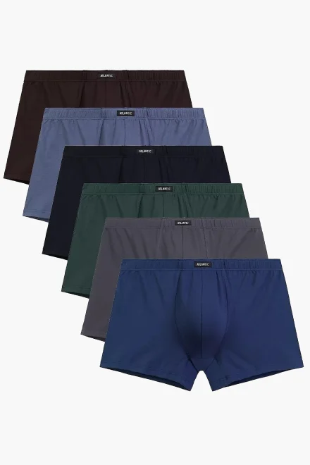 6 PACK boxerky 6SMH-001 - bavlna - Modrá