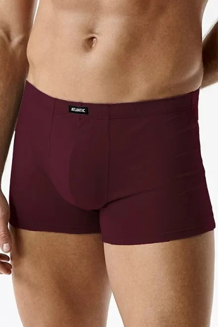 6 PACK boxerky 6SMH-001 - bavlna - Vínově-červená