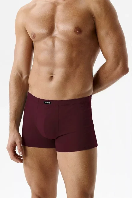 6 PACK boxerky 6SMH-001 - bavlna - Vínově-červená