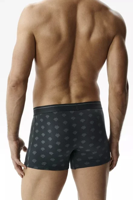 3 PACK boxerky 3MH-240 - krátká nohavička - Grafit