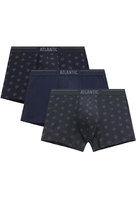 3 PACK boxerky 3MH-240 - krátká nohavička - Grafit