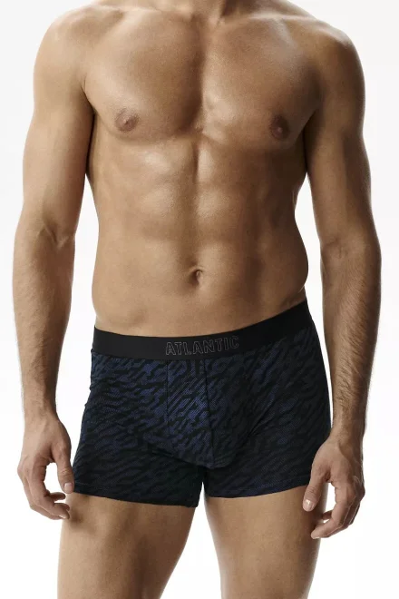 3 PACK boxerky 3MH-239 - krátká nohavička - Tmavě modrá