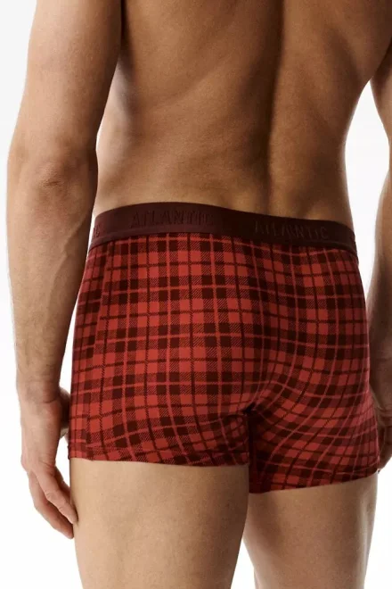 2 PACK boxerky 2GMH-035 - sněhulák - Červeno-tmavěmodrá