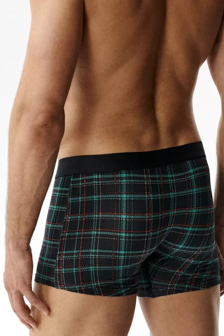 2 PACK boxerky 2GMH-034 - vánoční motiv - Tmavě modrá