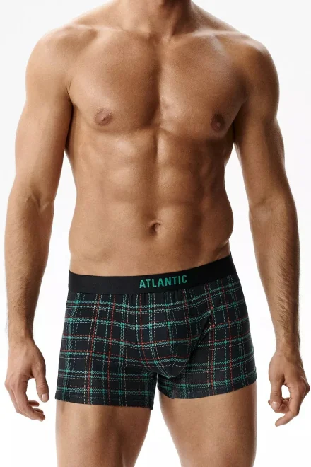 2 PACK boxerky 2GMH-034 - vánoční motiv - Tmavě modrá