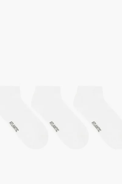 3 PACK ponožky 3BMC-103 - Bílá