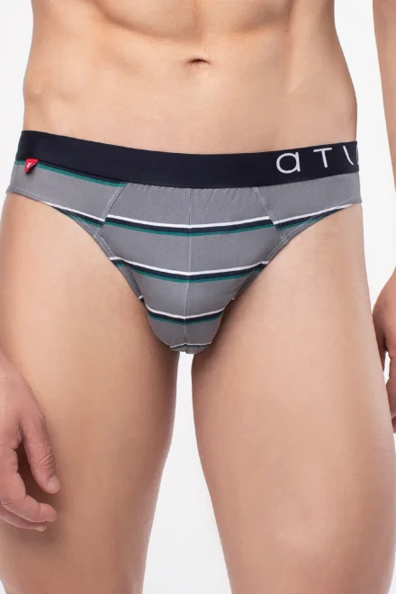 Slipy MP-1494 Stripes Grey Duo pack - Šedá