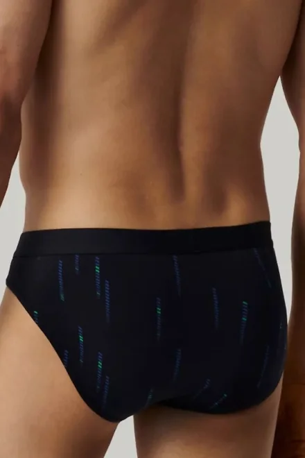 3 PACK slipy 3MP-193 - Zeleno-tmavěmodrá