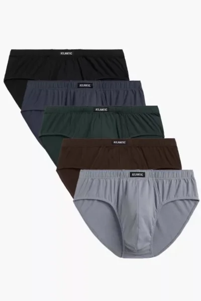 5 PACK slipy 5SMP-003 - bavlna - Mix barev