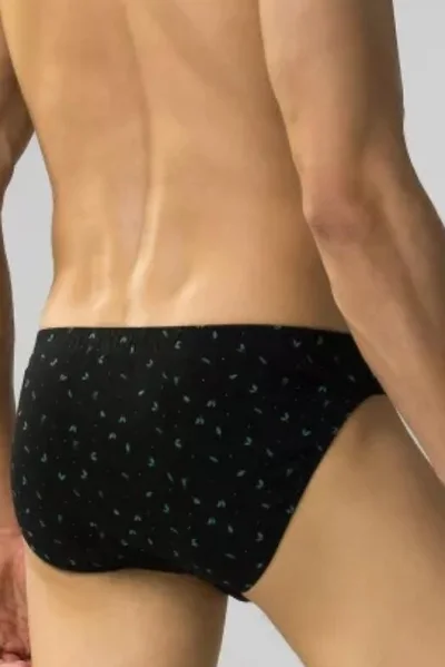 3 PACK slipy 3MP-178 - Černo-šedá