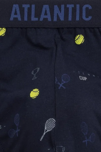 3PACK slipy 3MP-171 - tenis - Tmavě modrá