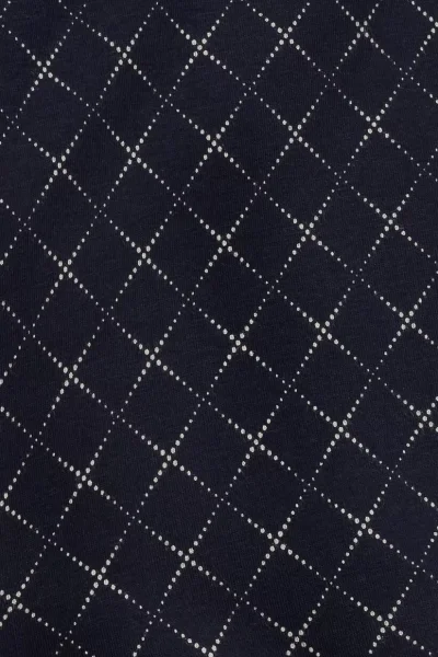 3 PACK slipy 3MP-205 - bavlna - Tmavě modrá-šedá