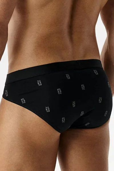 3 PACK slipy 3MP-210 - Černo-modrá