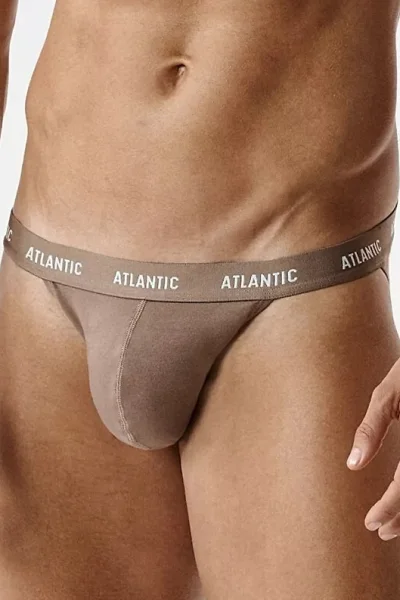 3 PACK slipy 3MP-1576/26 - střih tanga - Světle modrá