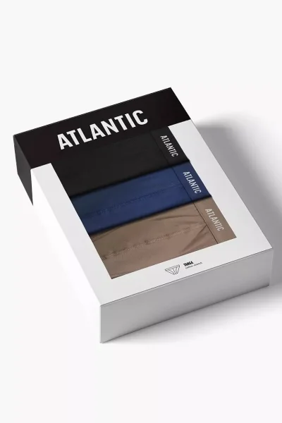 3 PACK slipy 3MP-1576/26 - střih tanga - Světle modrá