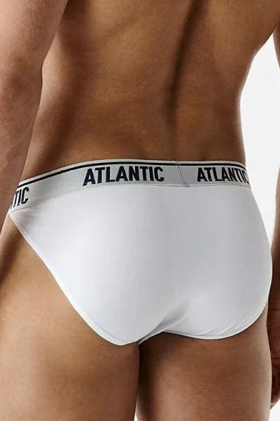 3 PACK slipy 3MP-220 - střih tanga - Bílá